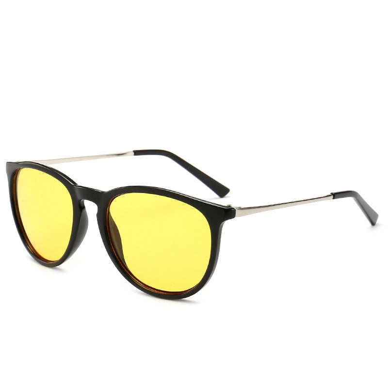 Unisex Retro Round Frame Sunglasses