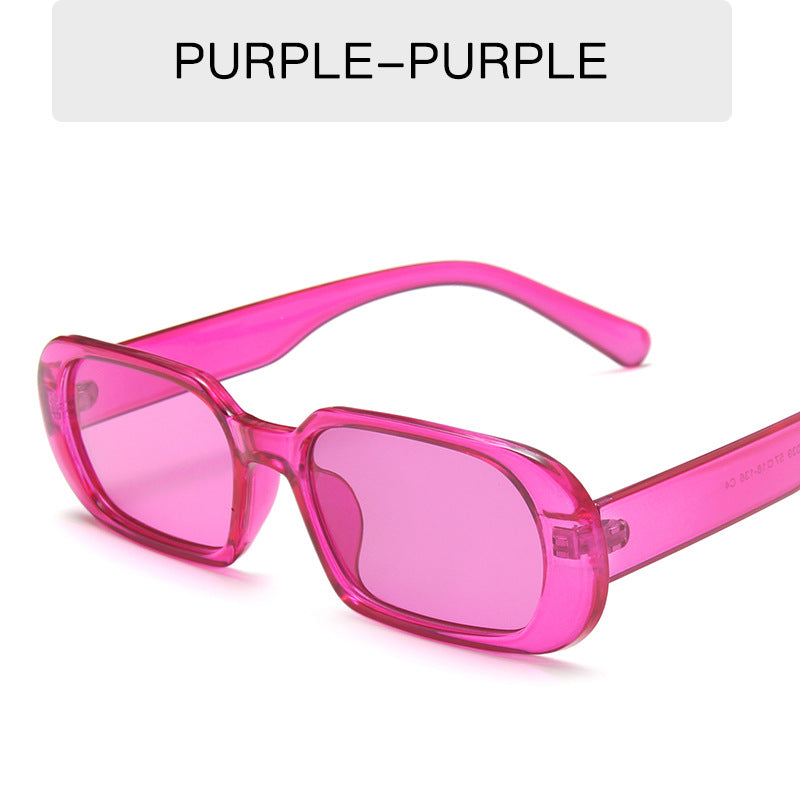 Retro Small Frame Female Candy Color Colorful Sunglasses