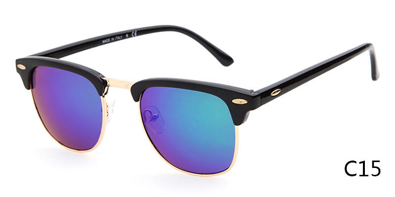 Sunglasses metal half frame sunglasses