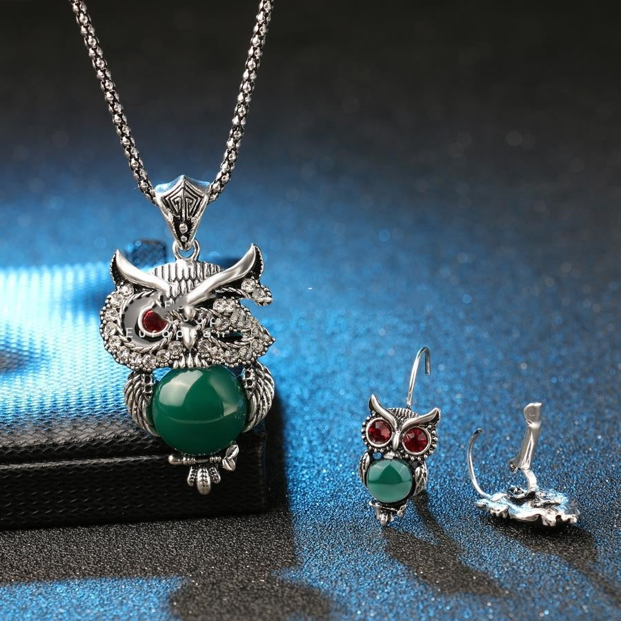 Creative Owl Jewellery Necklaces Set