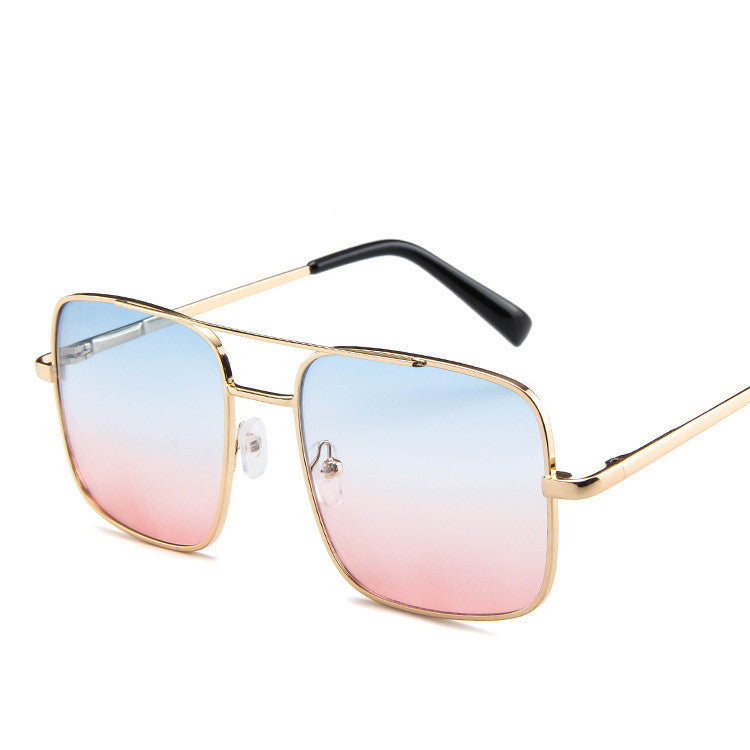 Metal fashion two-tone sunglasses