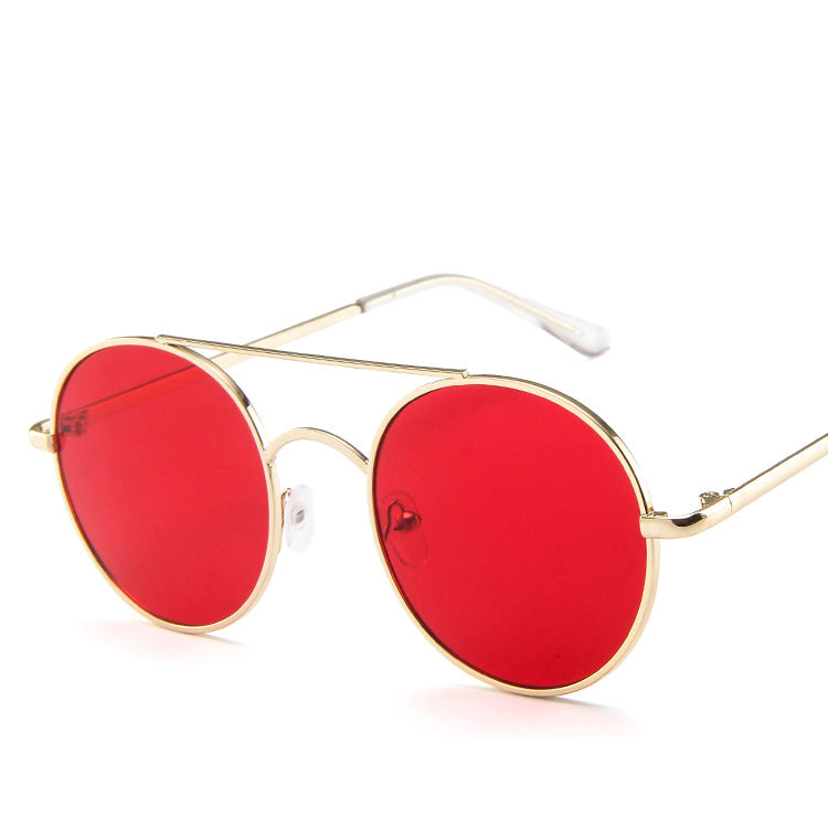 Metal Round Frame Sunglasses