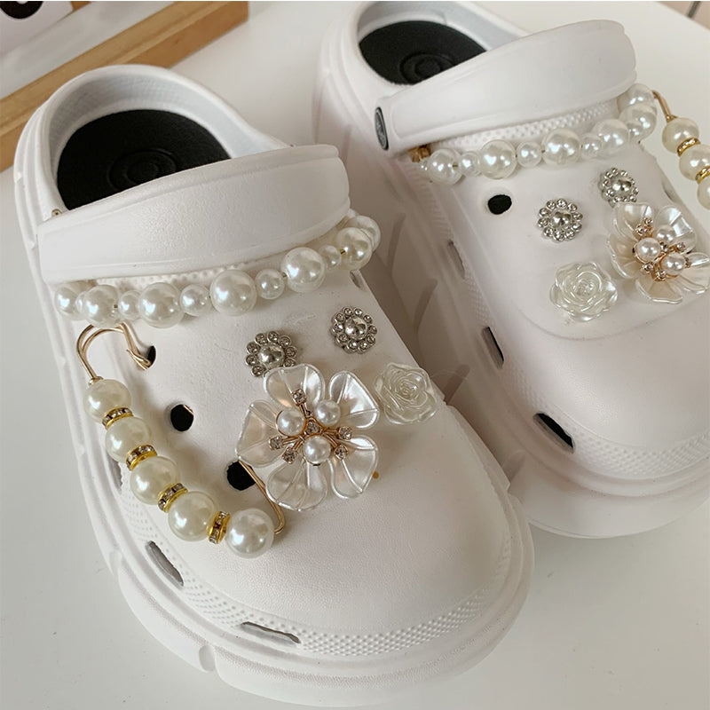 Croc Accessories Fashion Accessories Pearl Flowers