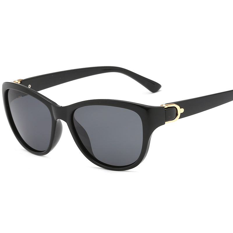 Metal Hybrid Polarized Retro Sunglasses