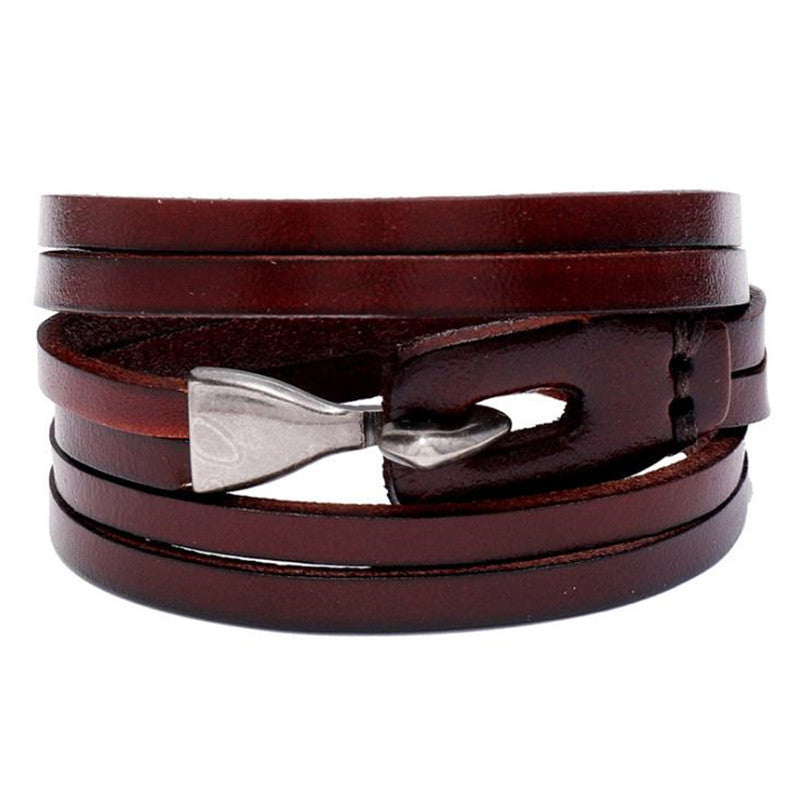 Fashion Accessories Nordic Viking Axe Leather Bracelet