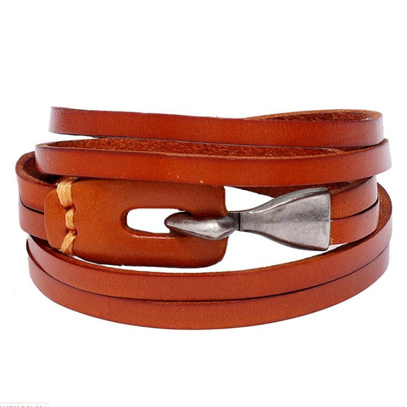 Fashion Accessories Nordic Viking Axe Leather Bracelet