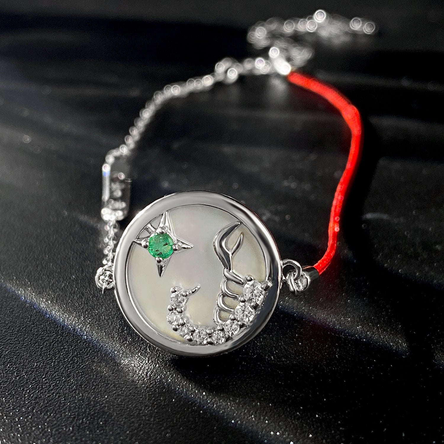 Simple Emerald Jewelry Scorpio Constellation Bracelet