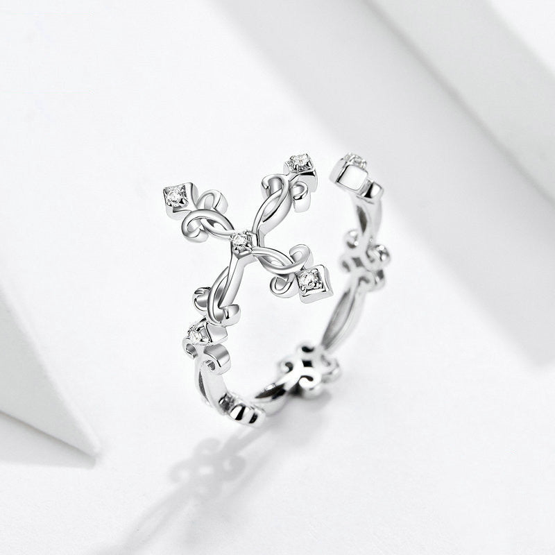 Niche Design Butterfly White Gold Plated Ring