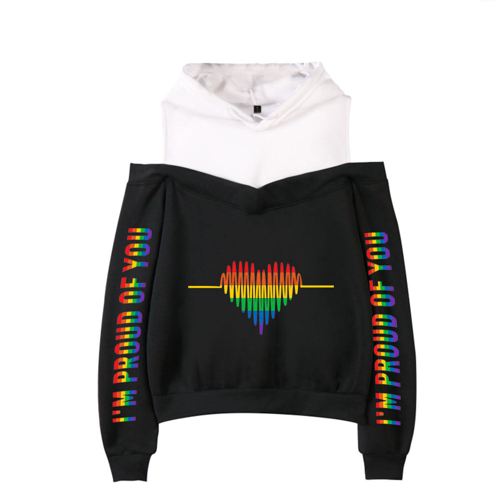 New Sexy Off-the-shoulder Hoodie