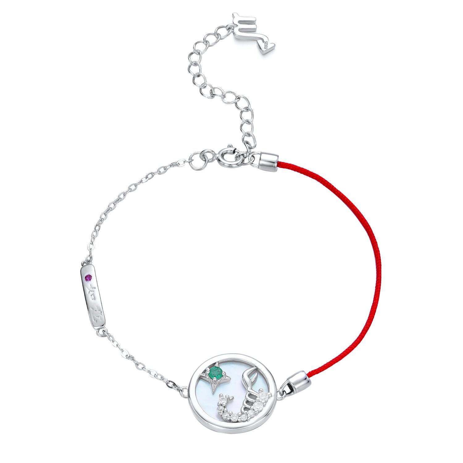 Simple Emerald Jewelry Scorpio Constellation Bracelet