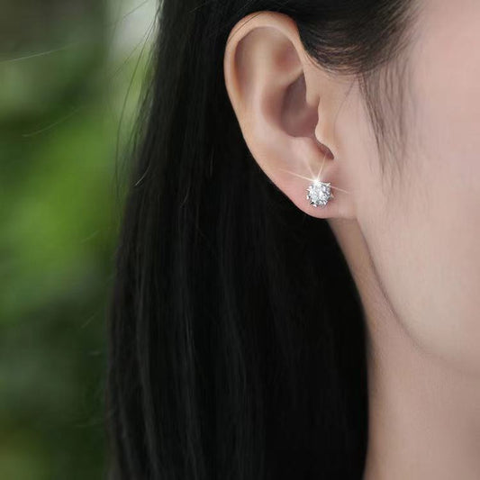 Moissanite Stud Earrings for Women