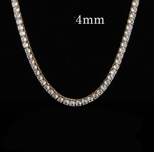 Round Photo Pendant Microset Zircon Men's Necklace